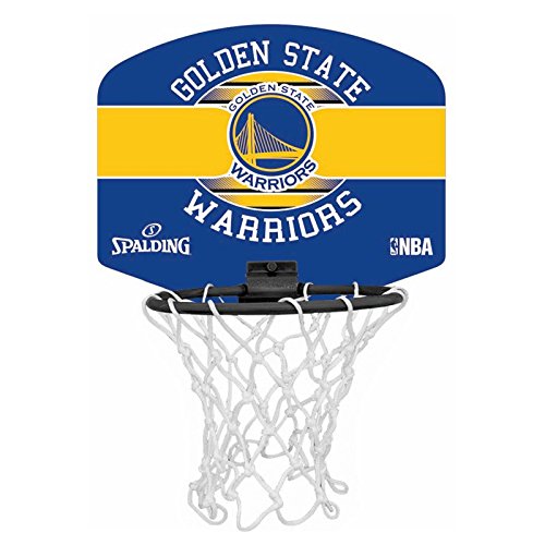 Acheter SPALDING - NBA MINIBOARD GOLDEN STATE (77-661Z) - Mini Panier Basket - Logo Officiel NBA - Mini Ballon Inclus - multicolore chez AMAZON.FR