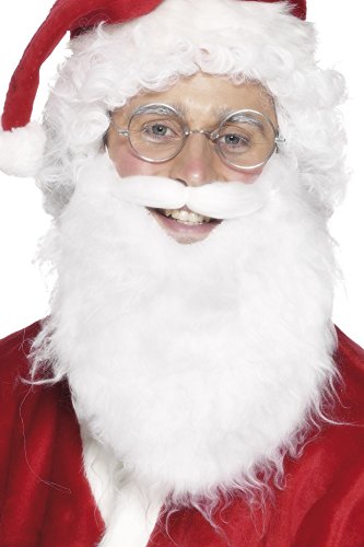 Acheter Smiffys 21483 Déguisement Homme Barbe de Père Noël, Blanc, Taille Unique chez AMAZON.FR