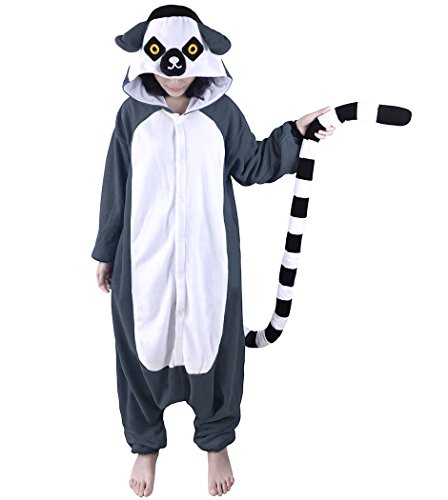 Acheter wotogold Animal Maki Pyjamas Unisexe Costumes Cosplay pour Adultes Gris chez AMAZON.FR