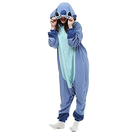 Acheter Punto Pigiamino - Pyjama combinaison d'hiver en flanelle en un seul morceau, unisexe, bleu. -  Bleu -  S chez AMAZON.FR
