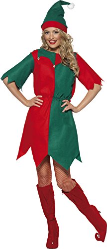 Acheter Smiffys Costume d'elfe, Rouge et vert, avec bonnet et tunique chez AMAZON.FR