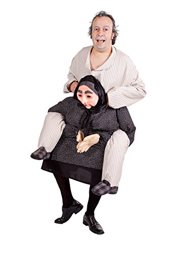 Acheter Déguisement humoristique homme à dos de grand mère - Taille Unique chez AMAZON.FR