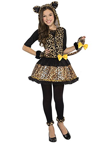 Acheter Costume deguisement complet panthère Léopard animal print capuche legging noel carnaval fille 12-14 ans chez AMAZON.FR
