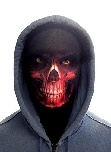 Acheter Masque Halloween en tissu rouge Grim Reaper fabriqué au Yorkshire chez AMAZON.FR