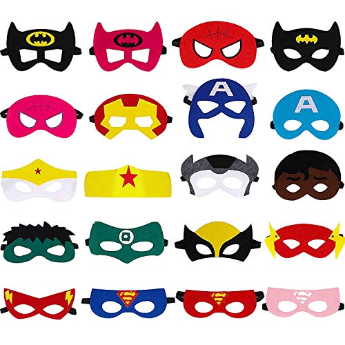 Acheter Ouinne 20 Pièces Masque de Super-Héros, Partie Masque de fête de Superman Superhero Parti Masques Cosplay Toy Pour Enfants Cadeaux D'anniversaire et Fête d'Anniversaire chez AMAZON.FR