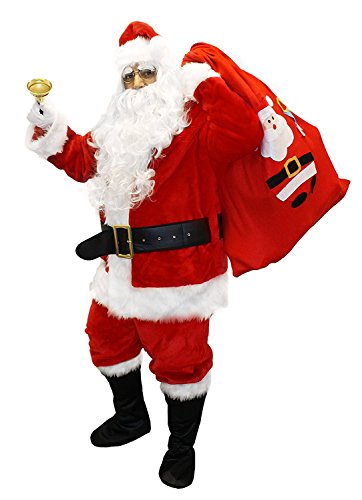 Acheter ILOVEFANCYDRESS Déguisement Adulte ce Costume de Père Noël de Luxe en 12 pièces. Idéal Les fêtes de Fin d'année. ( XL/XXL ) chez AMAZON.FR