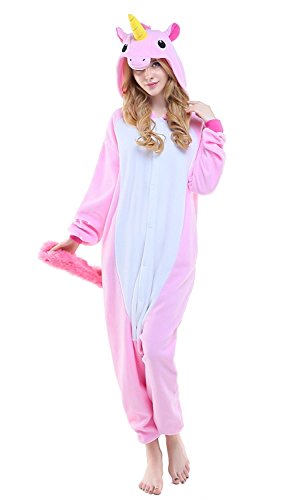 Acheter ABYED Enfants/Adulte Unisexe Animal Costume Cosplay Combinaison Licorne Pyjama Nuit Vêtements Soirée de Déguisement , Rose Licorne, M(156-163CM) chez AMAZON.FR