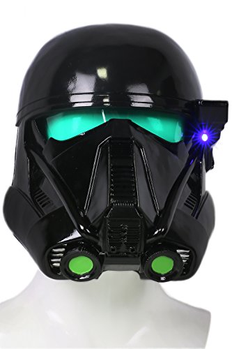 Acheter Halloween Casque Déguisement Cosplay Costume Deluxe Noir Troopers Doux Résine Masque avec LED pour Adulte Accessoires chez AMAZON.FR