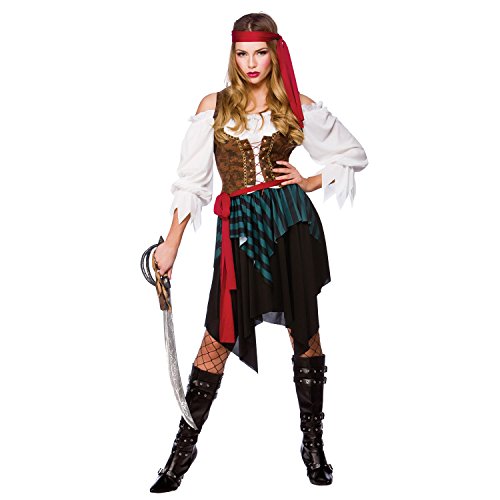 Acheter Caribbean Pirate Ladies Fancy Dress Costume Medium 42-44 chez AMAZON.FR